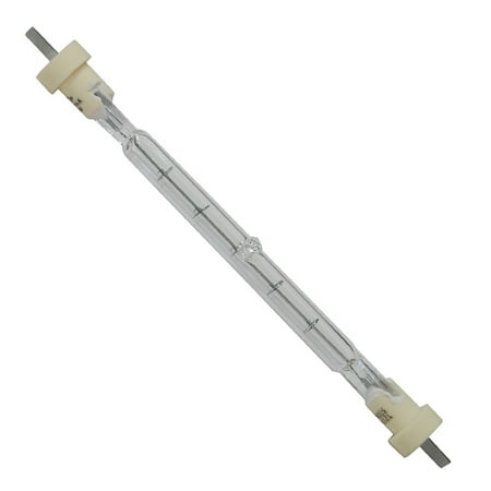 - Satco S3180 300W 120V Double Ended Flat Blade Base halogen light bulb