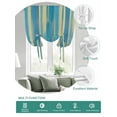 thumbnail image 2 of Blue Yellow Tie Up Curtains for Windows 54 Inch Length Balloon Curtains Kitchen Adjustable Balloon Window Shade Vintage Farmhouse Abstract Wooden Grain Tie Up Valance Bathroom Curtain Window 42"x54", 2 of 6