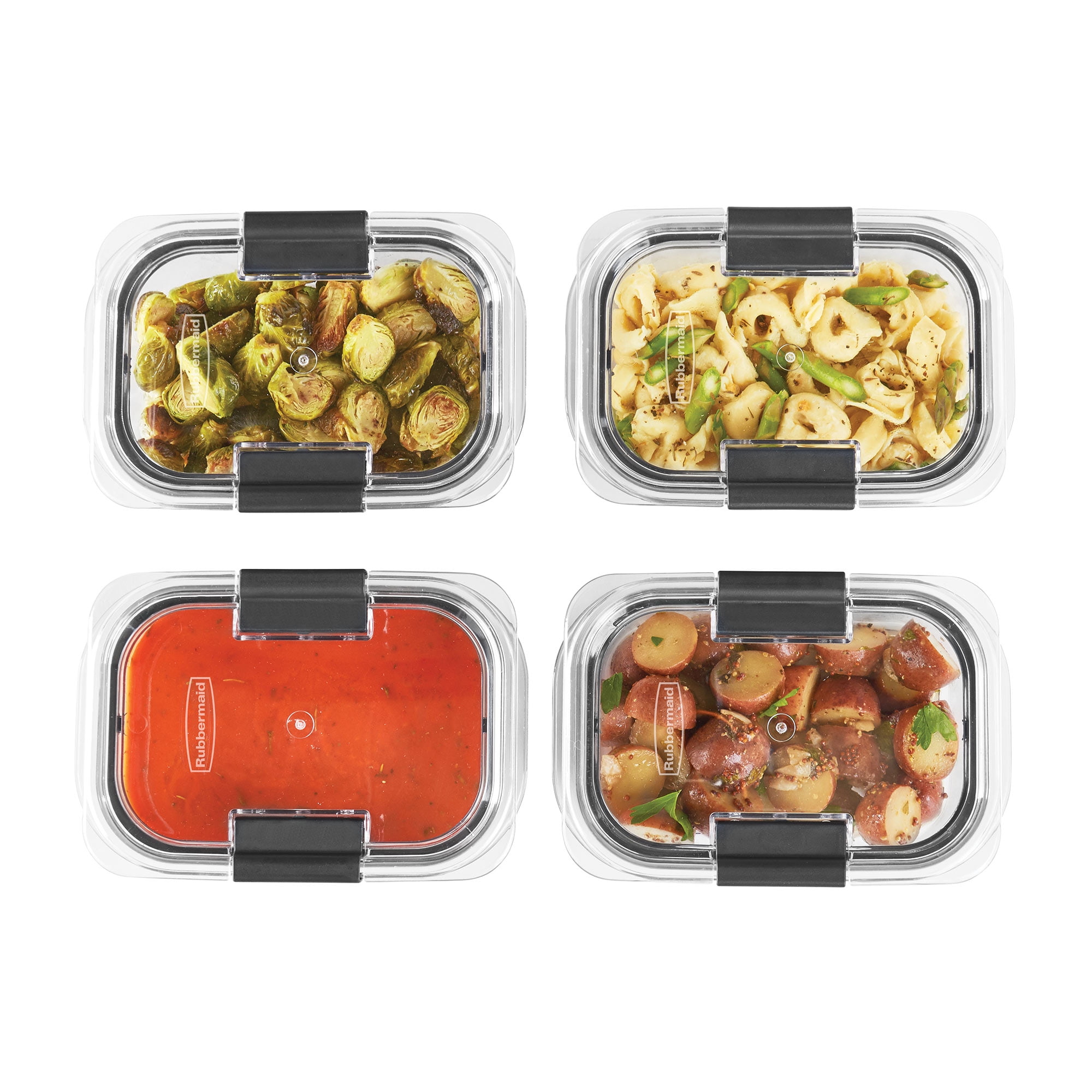 Rubbermaid Brilliance Food Storage Containers - Set of 2 (4.7 Cup), Airtight,  BP