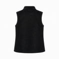 thumbnail image 6 of Vixolx Womens Cropped Sherpa Fleece Vest Stand Collar Full Zip Teddy Sleeveless Jacket Winter Warm Outerwear with Pockets, 6 of 8