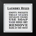 thumbnail image 2 of Gibbons, Lauren 12x12 Black Modern Framed Museum Art Print Titled - Laundry Rules Square, 2 of 5
