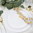 thumbnail image 4 of (90 PACK) EcoQuality 6" inch Round White Plastic Plates with Gold Vine Design - Disposable China Like Party Plates, Heavy Duty Dessert Plates, Salad Plate, Dinners, Wedding, Serveware, 4 of 6