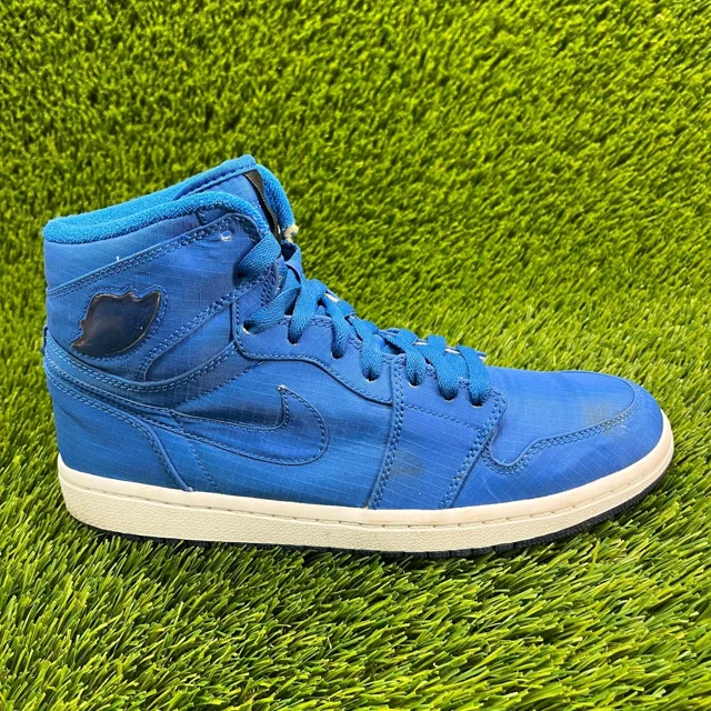Ni - ke Ni - ke Air Jordan 1 Retro Sapphire Mens Size 8 Athletic Basketball Shoes Sneakers