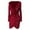 Wine, variant on Womens V Neck Long Sleeve Sparkly Red Dress Carnival Outfit Sparkly Dress