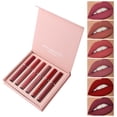 thumbnail image 1 of Salud y Belleza, Belleza y Maquillaje, Lápiz Labial/Brillo Labial, Lápiz Labial, Set de 6 Lápiz Labial MAXFINE Caja Lápiz Labial Mujer Aniversario Cumpleaños Brillo Labial Set 12ML, brillo labial, 1 of 7