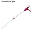 thumbnail image 2 of Fausse Feather Cat Wand Star Fun Cat Teaser Wand Kitten Interactive Toy avec Bell, 2 of 10