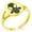 Gold, variant on Stainless Steel Biohazard Gas Mask Minimalist Oval Top Polished Statement Signet Ring