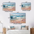 thumbnail image 4 of Designart "Beach Sand happiness II" Landscapes Metal Art Print Set, 4 of 5