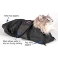 thumbnail image 2 of Cat Nail Clipping Cleaning Grooming Restraint Bag,No Scratching Biting for Bathing Nail Trimming Injecting Examining(Black,18*9.45 inch.), 2 of 7
