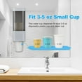 thumbnail image 4 of IWNTWY Wall Mounted Paper Cup Dispenser, Pull Type Cup Holder, Fits 3 - 5oz Small Disposable Cups for Home Hospital Office Bathroom, 4 of 8