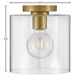 thumbnail image 5 of 83531LCB Lark Pippa - 12W 1 LED Small Flush Mount In Transitional-9.5 Inches Tall and 8.5 Inches Wide-Lacquered Brass Finish, 5 of 16