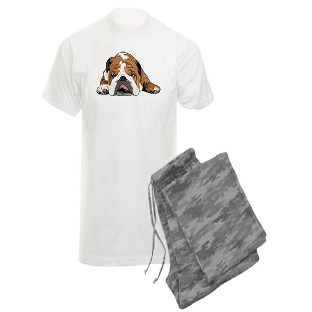CafePress - CafePress - Teddy The English Bulldog Pajamas - Men&rsquo;s Light Pajamas - Walmart.com