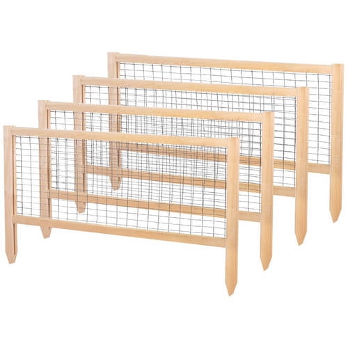 Greenes Fence CritterGuard 23.5"L Cedar Garden Fence, 4-Pack by Greenes Fence Company Inc