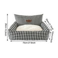 thumbnail image 2 of Winter warm home fabric houndstooth pet removable and washable sofa, 2 of 3