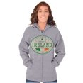 thumbnail image 4 of Saint Patricks Day Ireland Flag Party Zip Up Hoodie Men's Women's Brisco Brands S, 4 of 6