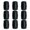 Type A, variant on CEORPER 9Pcs Rubber Guitar Holder Foot Protectors Replacement Mic Holder Foot Pad Set
