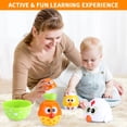 thumbnail image 2 of Pollo MOONTOY para anidar y apilar huevos para niños pequeños de 1 a 3 años, 2 of 7