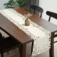 thumbnail image 3 of Table Runner Set of 6 for Dining Table, Light Beige Table Linen, 14x108 inches - The Damarcus Collection - Home Decor, 3 of 8