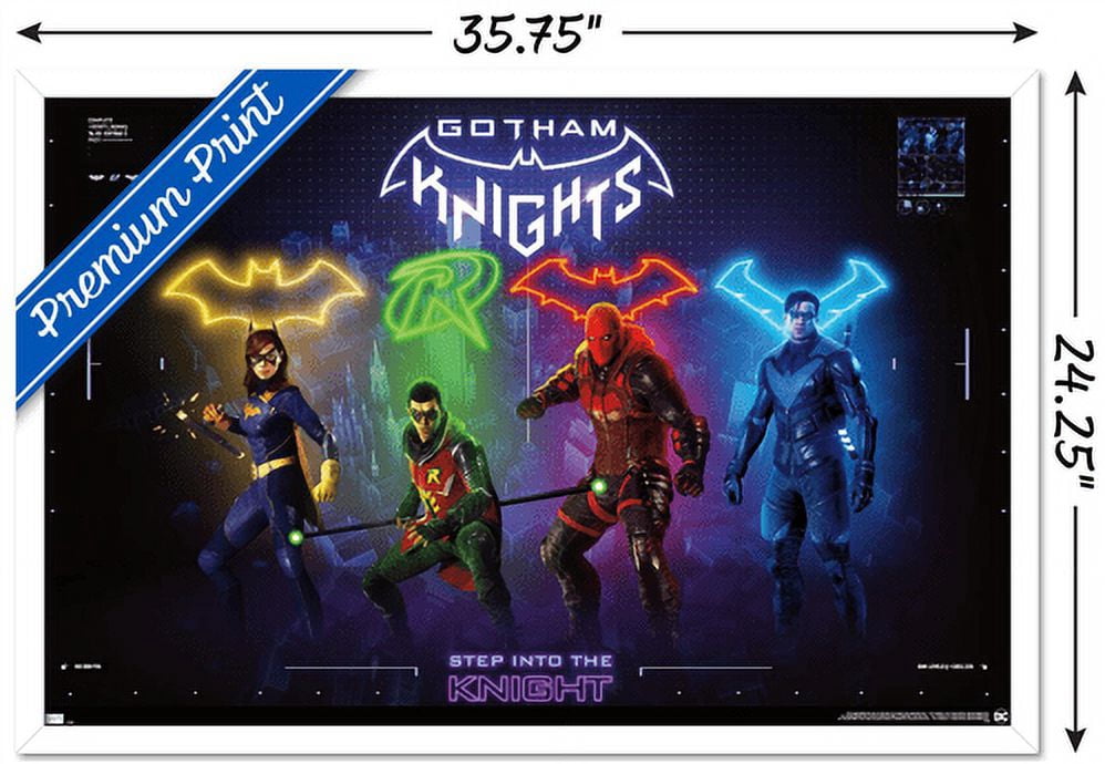 DC Comics Gotham Knights - Characters Wall Poster, 22.375" x 34" Framed