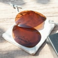 thumbnail image 3 of Walleva Brown Polarized Replacement Lenses for Maui Jim Castles Sunglasses, 3 of 5
