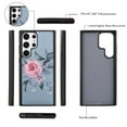 thumbnail image 5 of SaniMore Magnetic Detachable Wallet Case for Samsung Galaxy S23 Ultra, Flower Pattern RFID Blocking Cover Support Wireless Charging Card Slot Shoulder & Wrist Strap 360° Full Protective Shell, Grey, 5 of 12