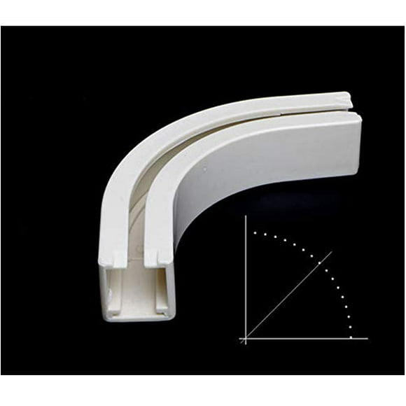 TOM TOOL Corner Bend(1 pcs), Aluminum Curtain Track- Special Accessories for Small Square Rail