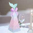 thumbnail image 4 of 20Pcs Wedding Candy Boxes Paper Mermaid Cookie Boxes Party Gift Packaging Cases, 4 of 5