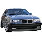 Ikon Motorsports متوافق مع 92-98 BMW E36 AC Type II Style Half Front Bumper Lip - Polyurethane PU