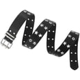 thumbnail image 2 of Fairy Grunge Leather Belts Y2K Women Star Punk Goth Buckle Grommet Waist Aesthetic Belt Accessories Fairycore 43'', 2 of 7