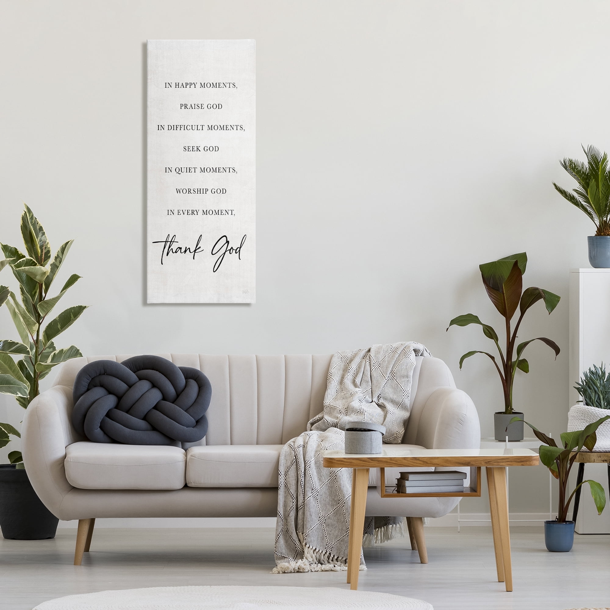 Stupell Industries Every Moment Thank God Canvas Wall Art, design by Natalie Carpentieri