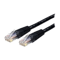 StarTech 100ft CAT6 Ethernet Cable - Black CAT 6 Gigabit Ethernet Wire -250Mhz 100W PoE RJ45 UTP Molded Network Patch Cord with Strain Relief (C6PATCH100BK)