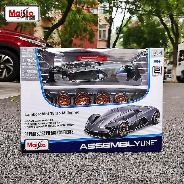 Zhouxixi1:24 Bmw M4 Gts Assembled Diy Die-casting Model Car Collection Gift Collection Toy Tools