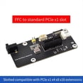thumbnail image 2 of Para Placa de Expansión para 5, Conector FFC PCIe A Ranura PCIe X1 Estándar, para Elevador PCI Express X1 X4 X8 X16 (EE. UU.), 2 of 5