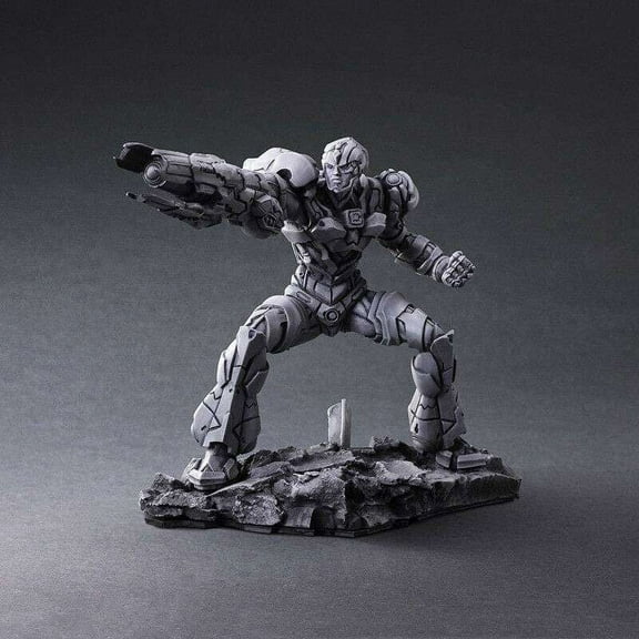 DC Trading Arts Figure Cyborg PVC Figure (Monochromatic Version) (No Packaging)