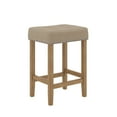 thumbnail image 6 of Nathan James Hylie Nailhead Wood Pub-Height Kitchen Counter Bar Stool 24", Natural Flax/Light Brown, 6 of 7