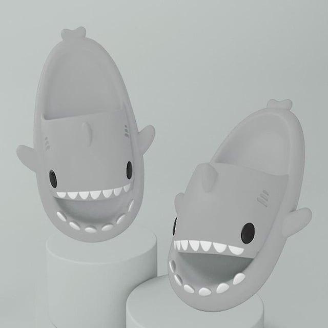 Shark Slippers Non-slip Shower Bathroom Slippers Soft Summer Slide Sandals For Girls And Boys New_a