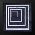 thumbnail image 2 of Lewis, Sheldon 15x15 Black Modern Framed Museum Art Print Titled - Indigo And White Dimension, 2 of 5