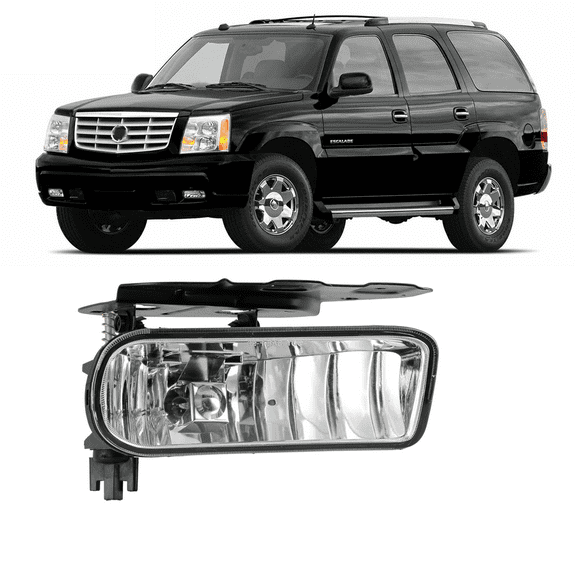 For 02-06 Cadillac Escalade PAIR OE Style Fit Fog Light Bumper Clear Lens-Right Passenger Side