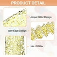 thumbnail image 3 of Uxcell Glitter Mesh Wired Ribbon for Bows Making Wedding Decor Gifts Crafts Gold, 3 of 6