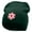Dk Green, variant on Poker Chip Embroidered 8 Inch Short Beanie - Dk Green OSFM