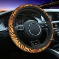 thumbnail image 1 of Bengal Tiger Fur Wildlife Pattern Steering Wheel Cover for SUV Animal Leopard Fur Car Steering Wheel Protector 15h Auto, 1 of 4