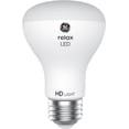 thumbnail image 3 of GE Relax LED Light Bulb, R20 Dimmable Indoor Flood Light, 45-Watt Equivalent, Soft White, 12-Pack, 3 of 5