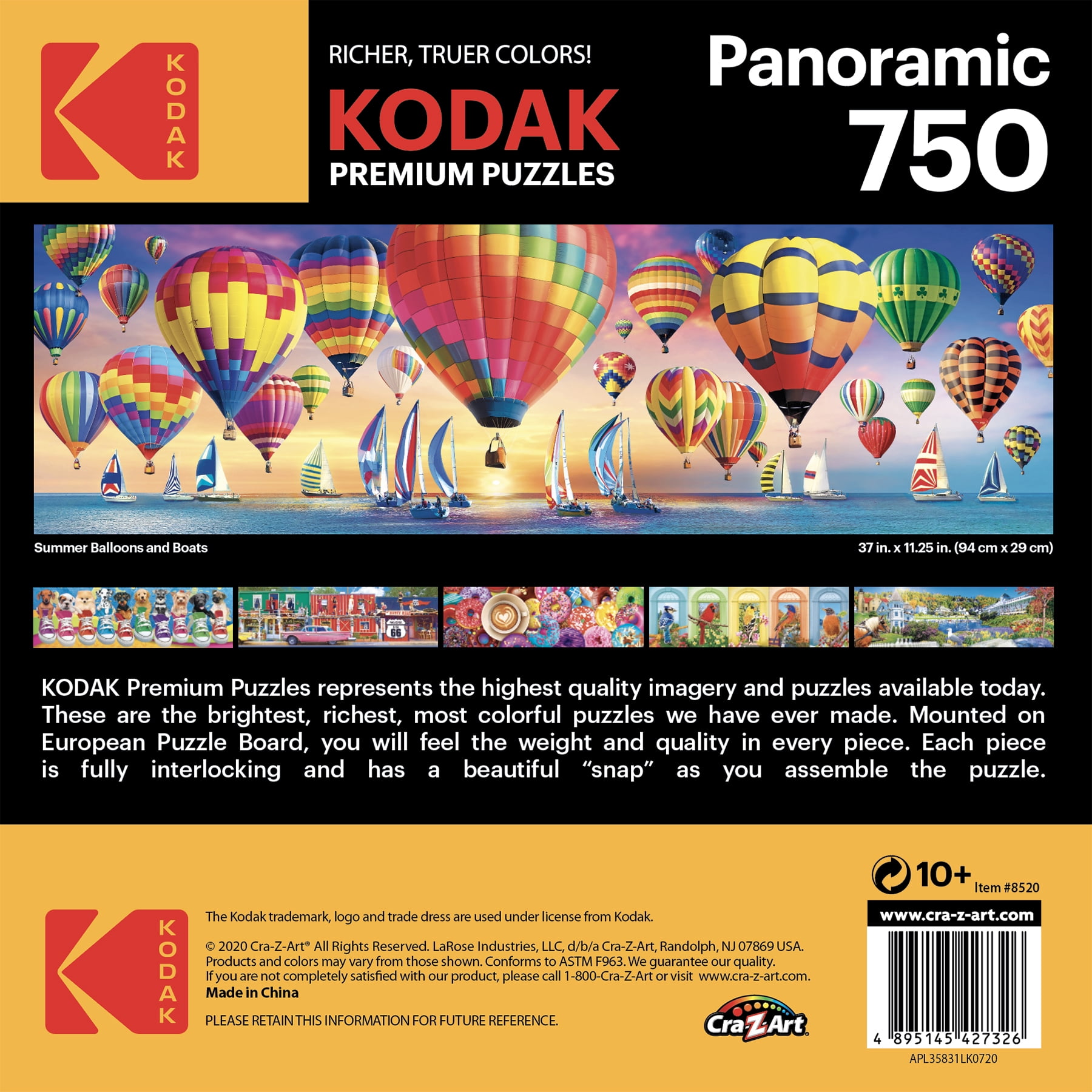 Cra-Z-Art Kodak 750-Piece Summer Balloons and Boats Panoramic