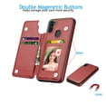 thumbnail image 4 of Cases for Galaxy A12 5G / Galaxy A11 A21 4G, Njjex Leather Flip Wallet Card Holder Case Cover for Samsung Galaxy A12 5G / Galaxy A11 A21 4G, Wine Red, 4 of 10