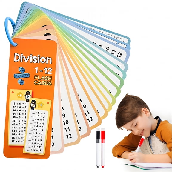 CCOCC 17PCS Multiplication Flash Cards 3 4 5rd Grade Multiplication Game Flashcards,Times Table Multiplication Flash