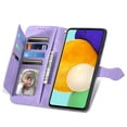 thumbnail image 4 of for Samsung Galaxy A52 5G Case, Wallet for Women Men, Durable PU Leather Magnetic Flip Lanyard Strap Wristlet Zipper Card Holder Wallet Phone Case for Samsung Galaxy A52 5G 6.5",Purple, 4 of 13