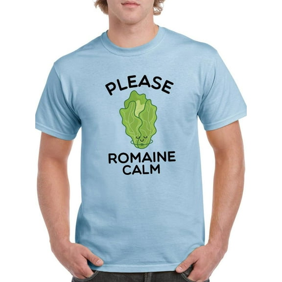 Please Romaine Calm T-Shirt Men -Smartprints Designs, Male 5X-Large