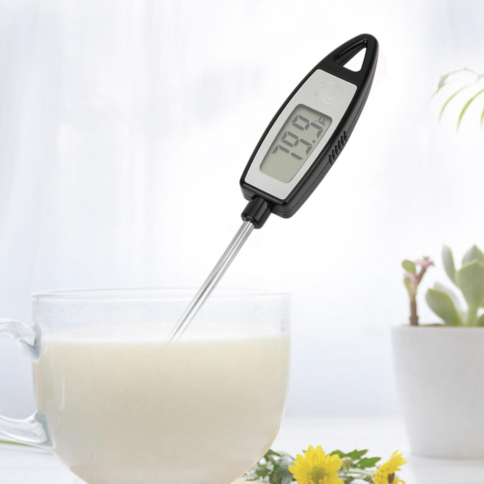 DEWIN Thermomètre Pour Brassage, Thermomètre à Cadran Avec Sonde Longue Et Clip, Acier Inoxydable Pour Barbecue, Huile, Bière, Vin