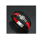 thumbnail image 3 of Pulsera Cuero Vikinga Vegvisir Valknut Hombre Mujer Layers Xtellar Color Rojo, 3 of 4