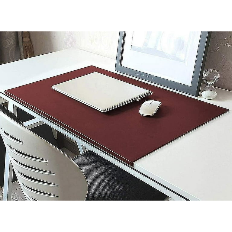 Desk Pad Office Writing Mat Pad with Edge Protection Non Slip Leather Table Blotter Desk Protector Gaming Working Desk Mat for Laptop Keyboard kui Walmart